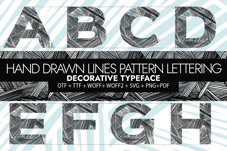 Hand Drawn Ink Lines Font Download