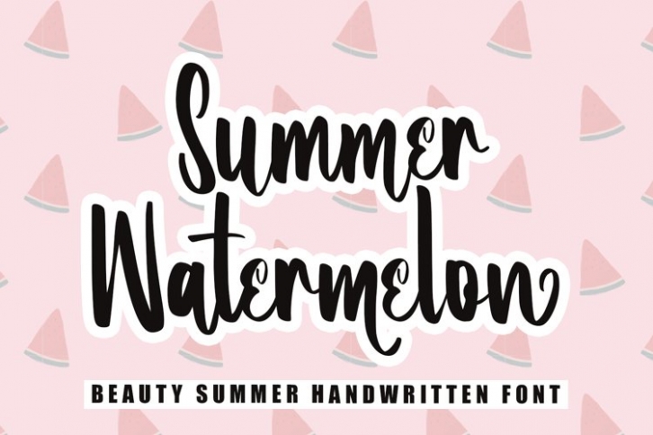 Summer Watermelon Font Download