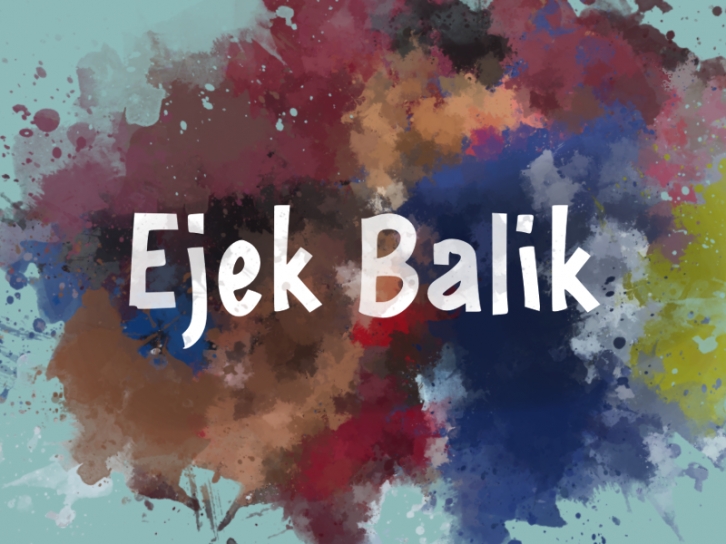 E Ejek Balik Font Download