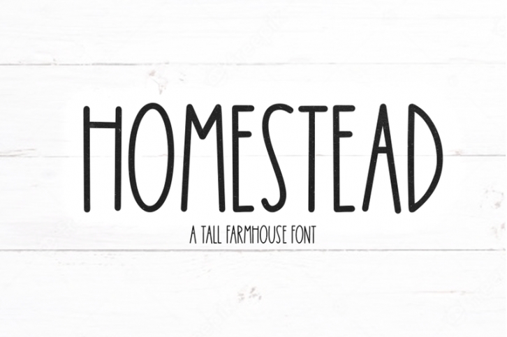 Homestead - Tall Farmhouse Font Font Download