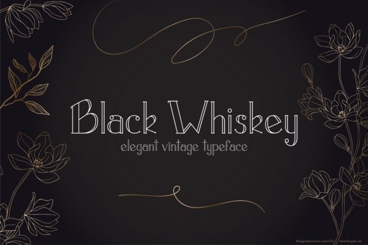 Black Whiskey | Vintage Lettering | Multilingual Font Download
