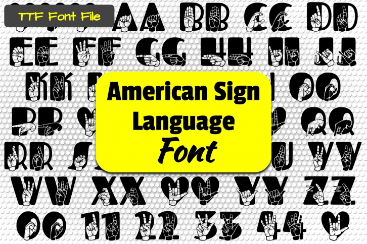 Able Lingo ASL 3 Font Download