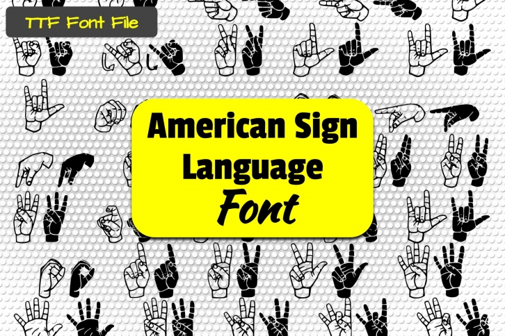 American Sign Language Font Download
