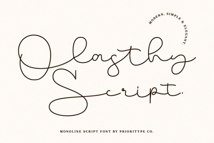 Olasthy Script Font Download