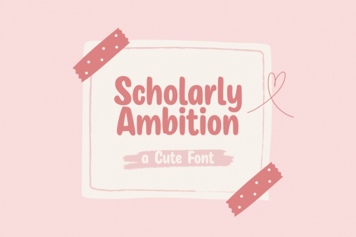 Scholarly Ambition Font Download