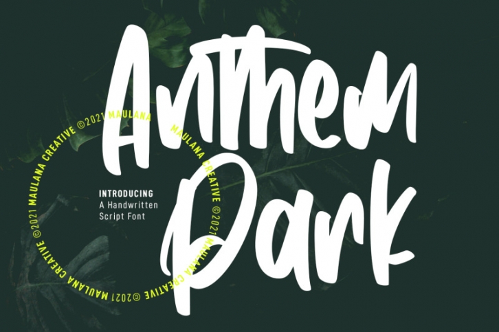 Anthem Park Handwritten Script Font Font Download