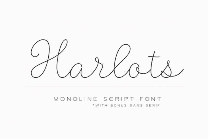 Harlots - Modern Script and Sans Duo Font Download