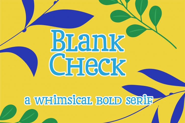 Blank Check Font Download