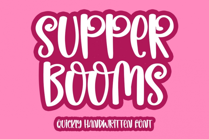 Supper Booms Font Download