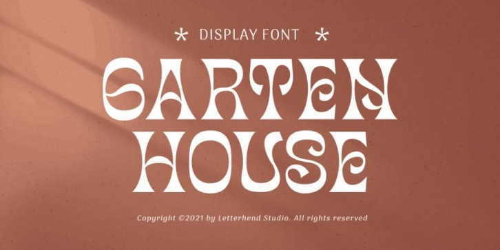 Garten House Font Download