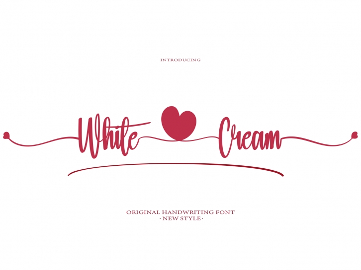 White Cream Font Download