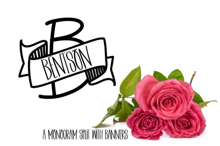 Split Banner Monogram Font Download