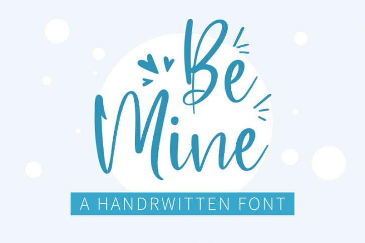 Be Mine - A handwritten font Font Download