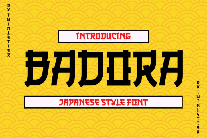 Badora Faux Japanese Font Font Download