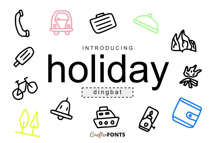 Holiday Doodle Dingbat Font Download