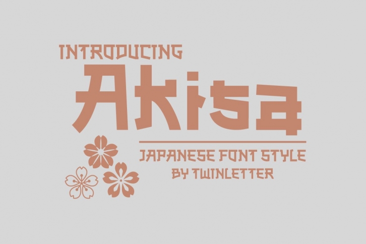Akisa Faux Japanese Font Download