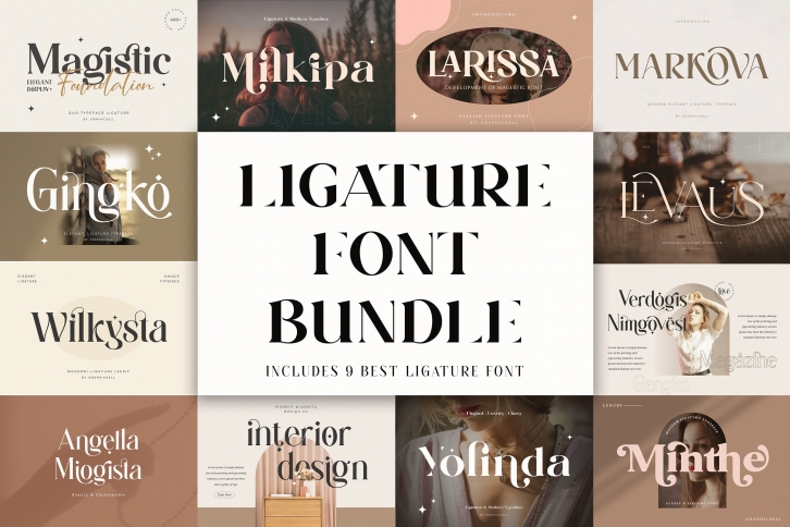 Ligature Bundle Font Download