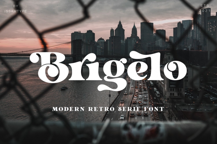 Brigelo – Modern Retro Serif Font Download