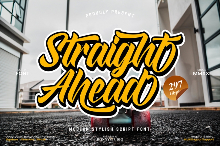 Straight Ahead Font Download