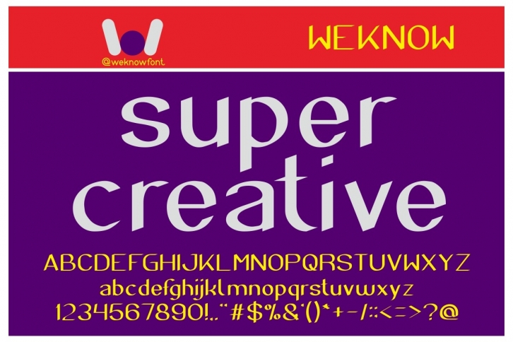 Super Creative Font Download