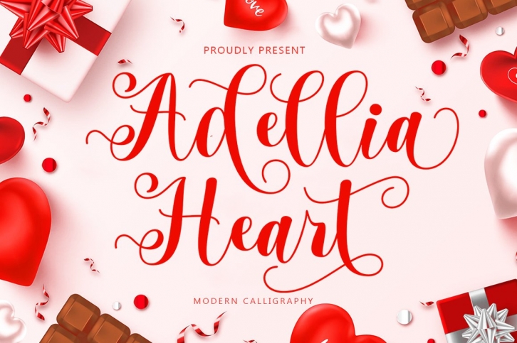 Adellia Heart Font Download