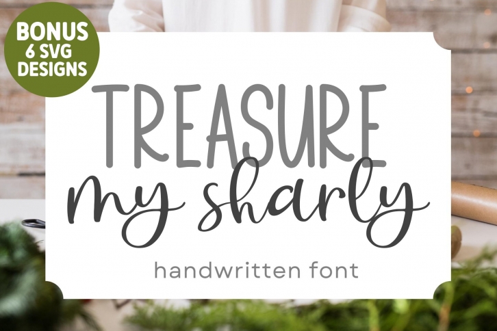 Treasure My Sharly  Handwritten font Font Download