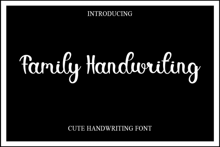 Family Handwriting Font Download