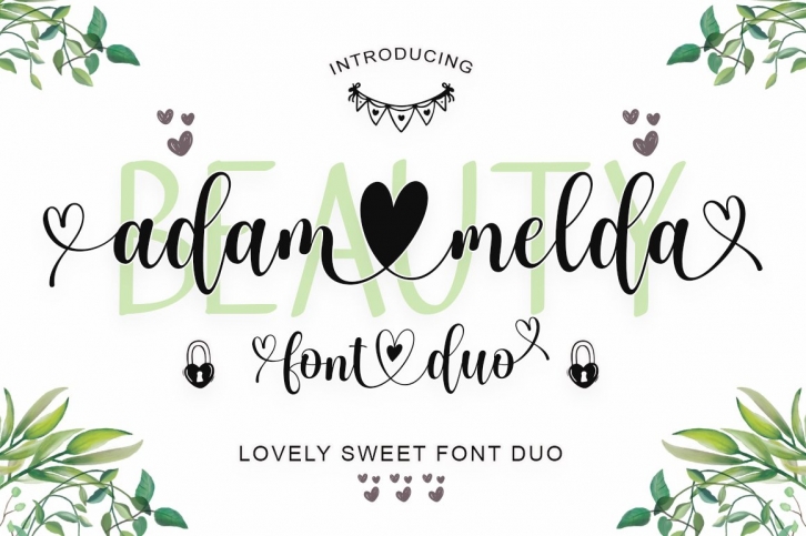 Adam Melda Lovely Duo Font Download
