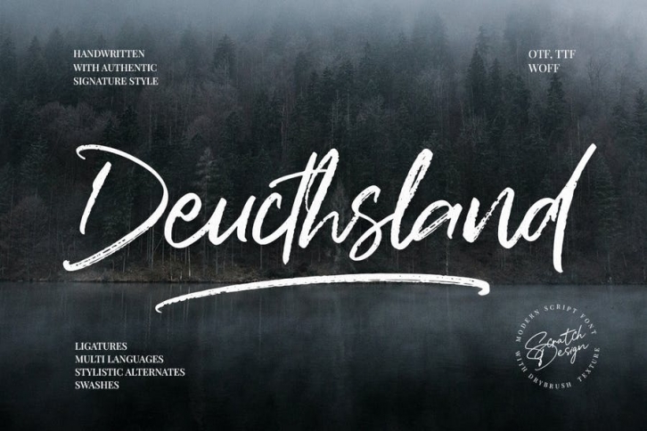 Deucthsland Signature Font Download
