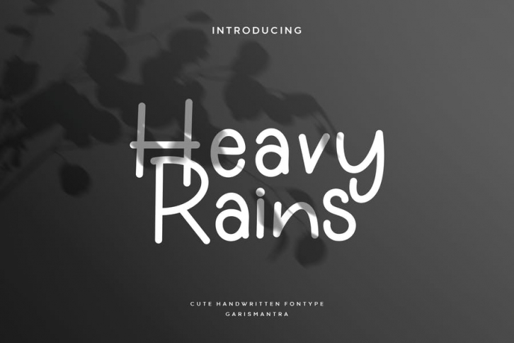 Heavyrains Font Download