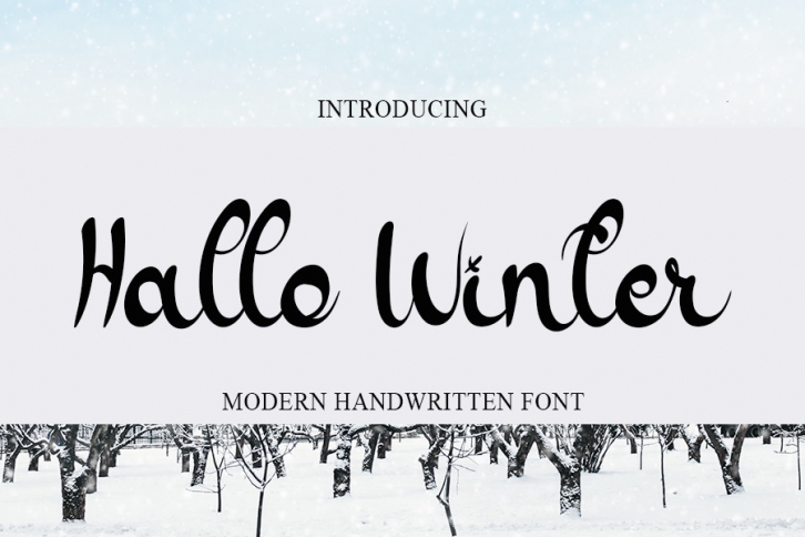 Hallo Winter Font Download