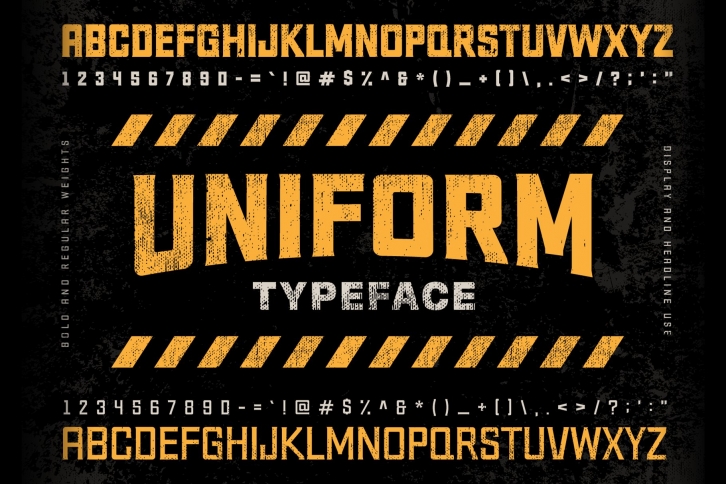 Uniform Display Typeface Font Download