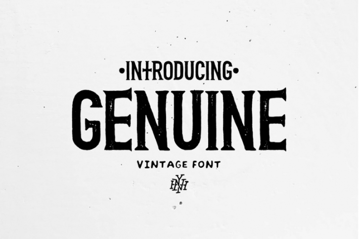 Genuine vintage font Font Download
