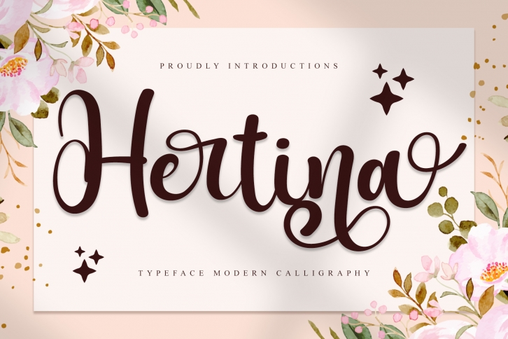 Hertina Script Font Download