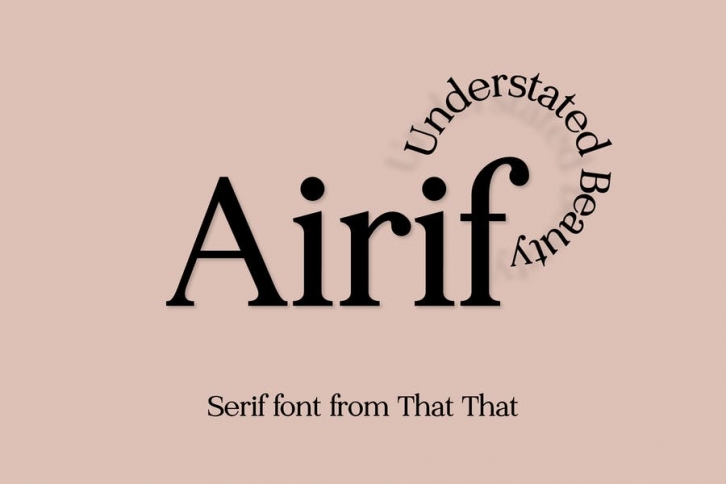 Airif Simple Serif Font Download