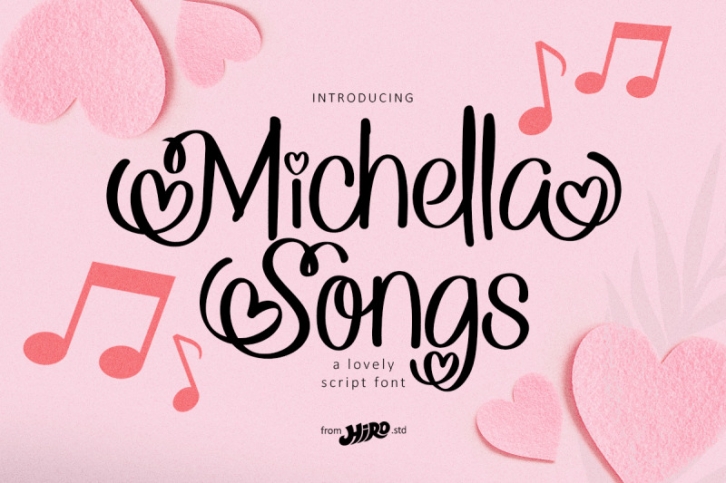 Michella Songs - Lovely Font Font Download