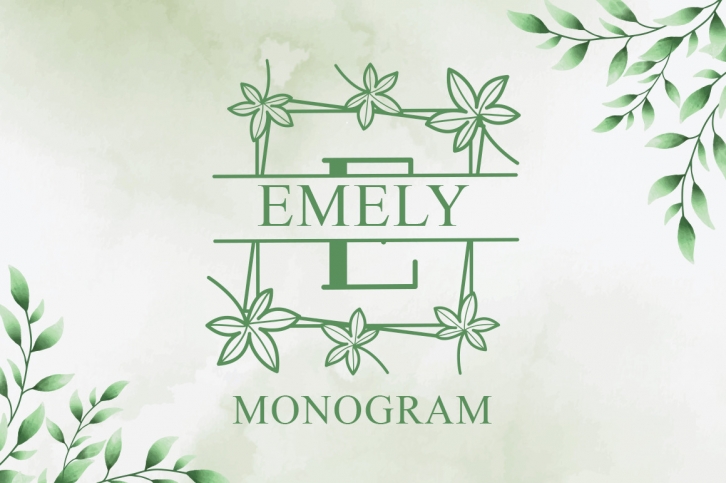 Emely Monogram Font Download