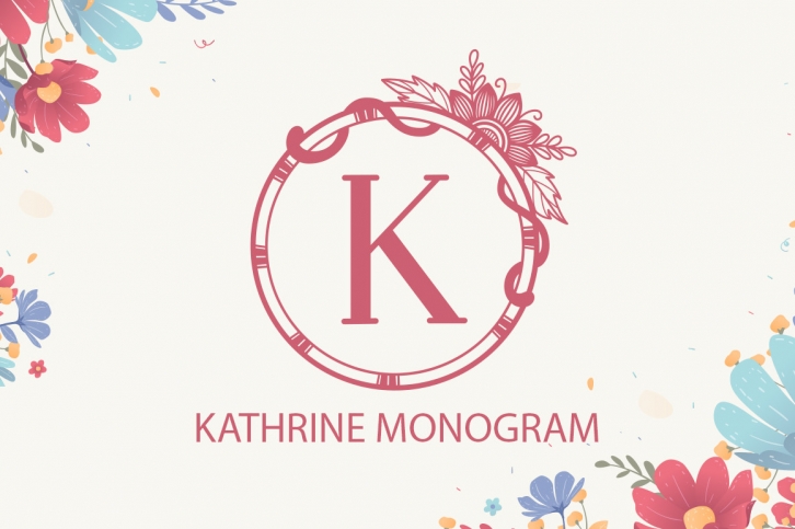Kathrine Monogram Font Download