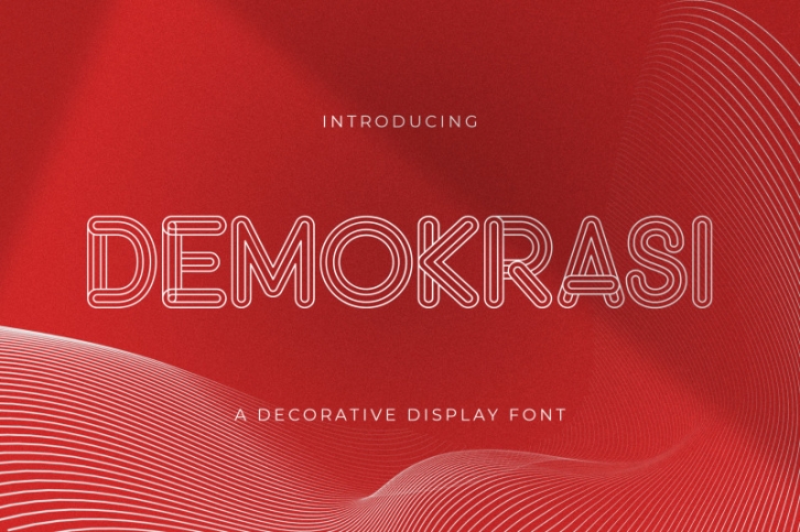 DEMOKRASI - Decorative Display Font Font Download