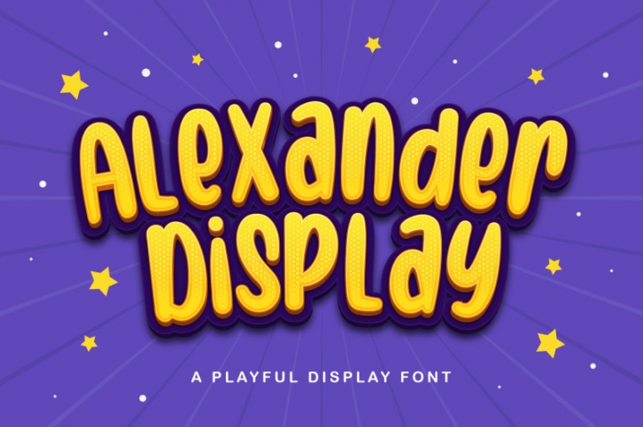 Alexander Display - Playful Display Font Font Download