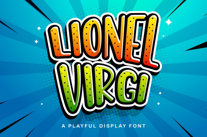 LIONEL VIRGI - Playful Display Font Font Download