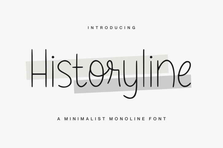 Historyline Minimalist Monoline Font Download
