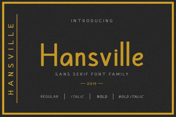 Hansville - Sans Family Font Download