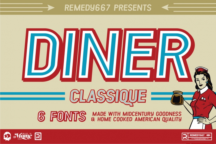 Diner Classique Font Download