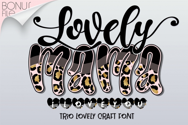 Lovely Mama I Love You Font Download