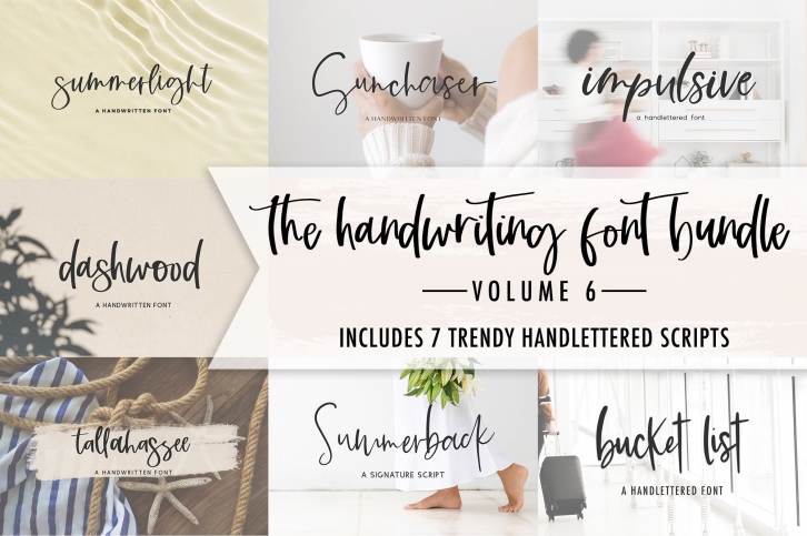 The Handwriting Bundle Volume 6 Font Download