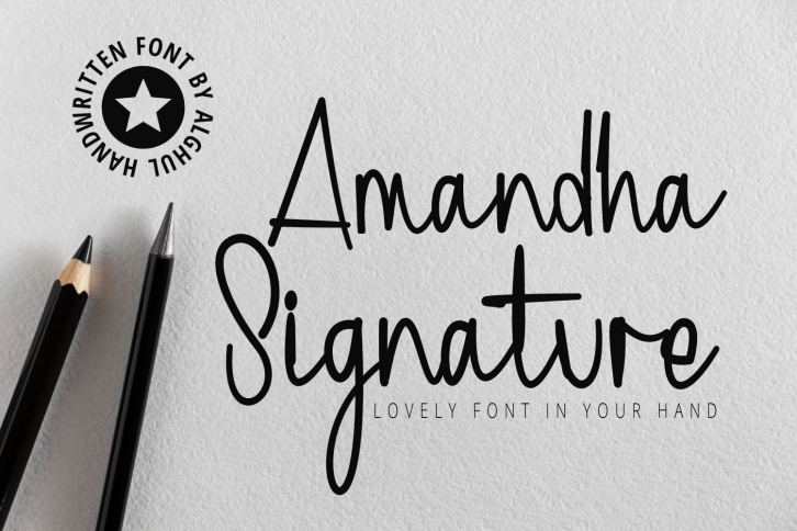 Amandha Signature Font Download