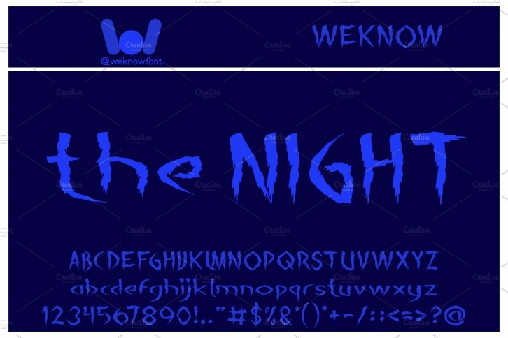 the night font Font Download