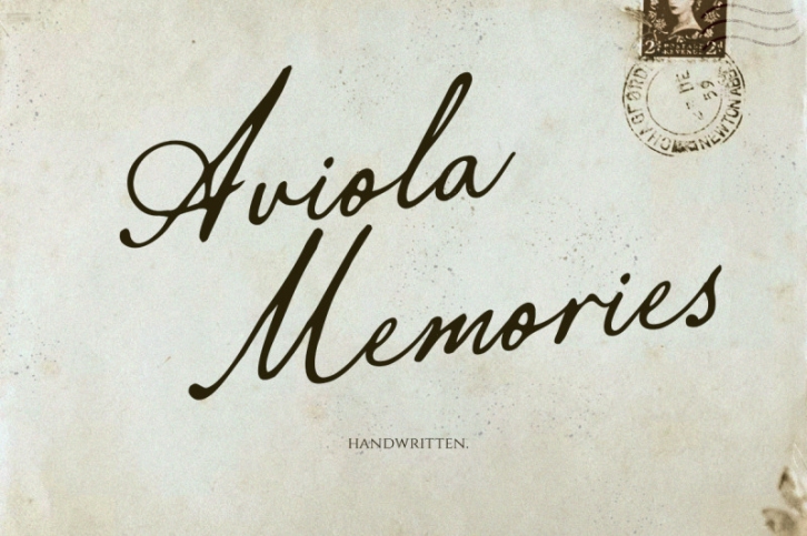 Aviola Memories - Romantic Script Font Download