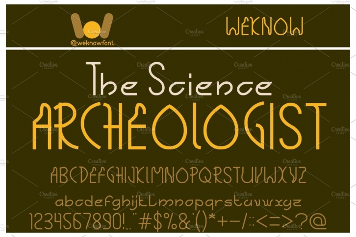 The Science Archeologist font Font Download